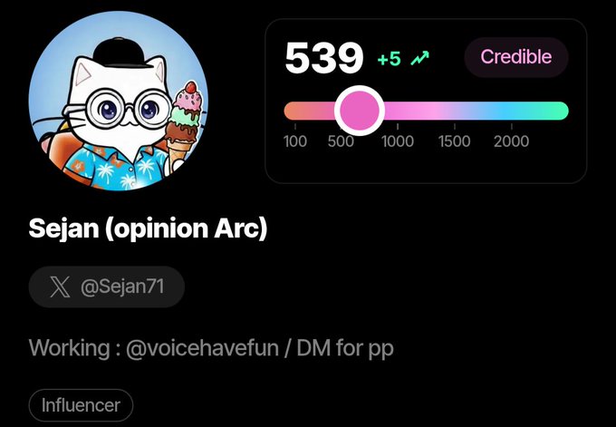 The image shows a social media post with a caption about a user's Sorca score. The post says that the Sorca score has been updating regularly for the past two months, but there is no change or update in the wallchain score. The post also mentions that the user has been noticing this pattern of updates and asks if they have noticed any changes to their score as well.