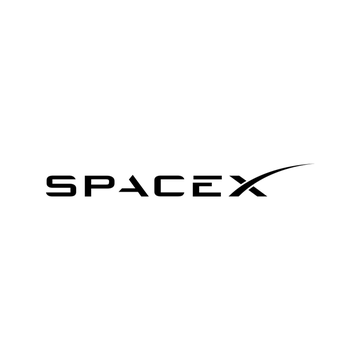 The image displays the SpaceX logo in black, stylized lettering on a white background. The caption relates to the image by identifying SpaceX as the company that has added Bitcoin to its corporate balance sheet, holding 18,712 BTC worth approximately $1.2 billion.