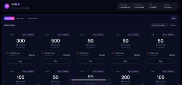 The image shows a digital wallet interface displaying RGB asset holdings of 300 and 500 units alongside other balances (50, 50, 50, 100, 50, 200, 100), supporting the post's reference to checking forgotten RGB assets and ancient airdrops in one's wallet.