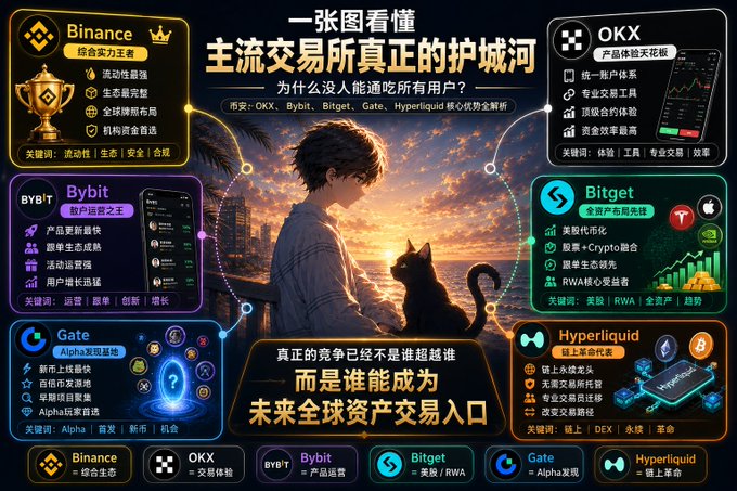 The image features a poster for a video game, with a man sitting next to a cat at sunset. The poster also includes information about Bitcoin and other cryptocurrency exchanges.