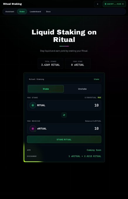 The image depicts a black screen displaying information about a newly launched Liquid Staking token. The text indicates that this token has been registered as the first Liquid Staking token, which signifies an important milestone for the ecosystem. The post mentions that users will soon have access to staking liquidity and greater flexibility in exploring innovative DeFi use cases with this token.