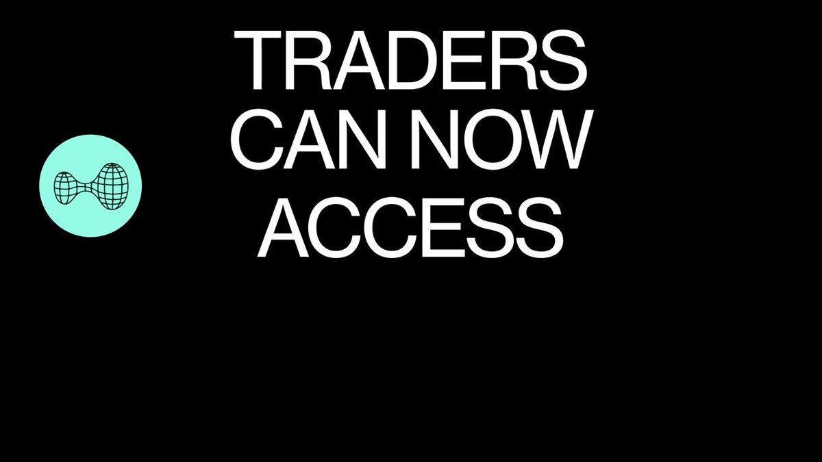 The image is a black and white graphic design featuring two blue circles with a white border. Below these circles are the text "Traders can now access Hyperliquid Fee discounts" written in white capital letters, followed by the statement "Up to 40% lower trading fees, $25M in more liquidity for margin". In summary, this is a promotional message for a new cryptocurrency platform called Hyper Liquid that offers financial advantages with its fee discounts.