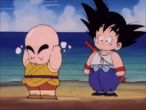 The image features two cartoon characters, a dragon and a human, standing next to each other near the ocean. The dragon has its eyes closed while the human looks at the dragon with curiosity or concern. The background of the image shows an ocean view, adding to the overall atmosphere of the scene. The post that accompanies this image is titled "GM #crypto" and reads: "Focus on what is in the image and how it relates to the post".