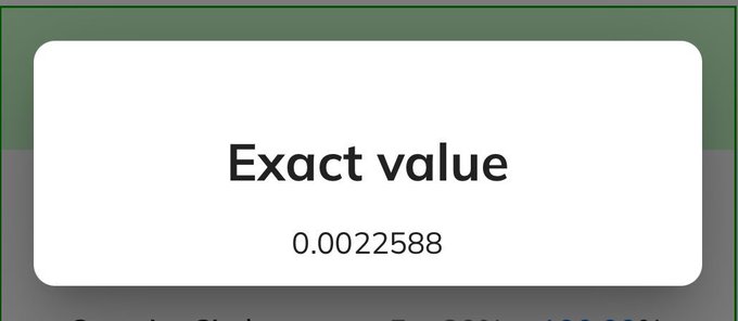 A card displaying the "Exact value" of 0.0022588, which represents Pi Network's September base mining rate of 0.0022588 π/hour, as referenced in the accompanying post about mining rate changes.