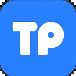 A blue square app icon with rounded corners displaying the white letters 'TP'.
