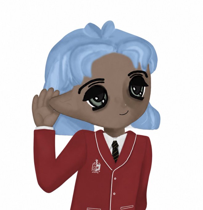 The image features a cartoon character wearing a red jacket, blue hair, and a tie. The character appears to be waving at the viewer while standing against a white background. The caption of the image reads "algo that are we making money with the new algo". This suggests that there is an ongoing discussion or analysis about the content in the image, possibly related to a business or technology-related topic.