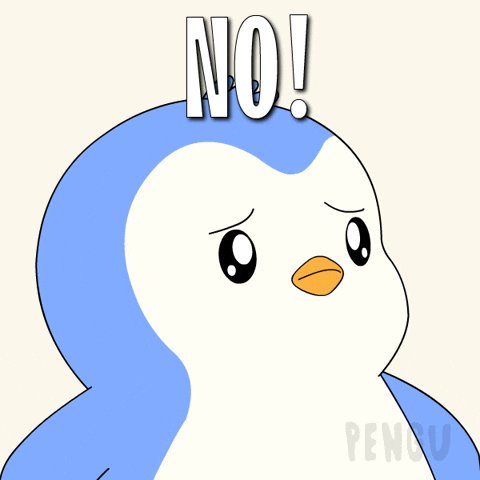 The image features a cartoon penguin with blue feathers, giving it an adorable appearance. The text "NO!" is written above the penguin's head, indicating that there is no response or agreement from someone who was supposed to respond to the message. The post also mentions organic growth and says "definitely organic growth", which could be interpreted as a reference to the idea of things growing naturally without any external intervention.

The image seems to be related to the topic of social media, where people often share messages or posts with their followers. In this case, it appears that someone has posted a message about organic growth and is asking for a response from others who were supposed to engage in conversation or provide feedback on the post.