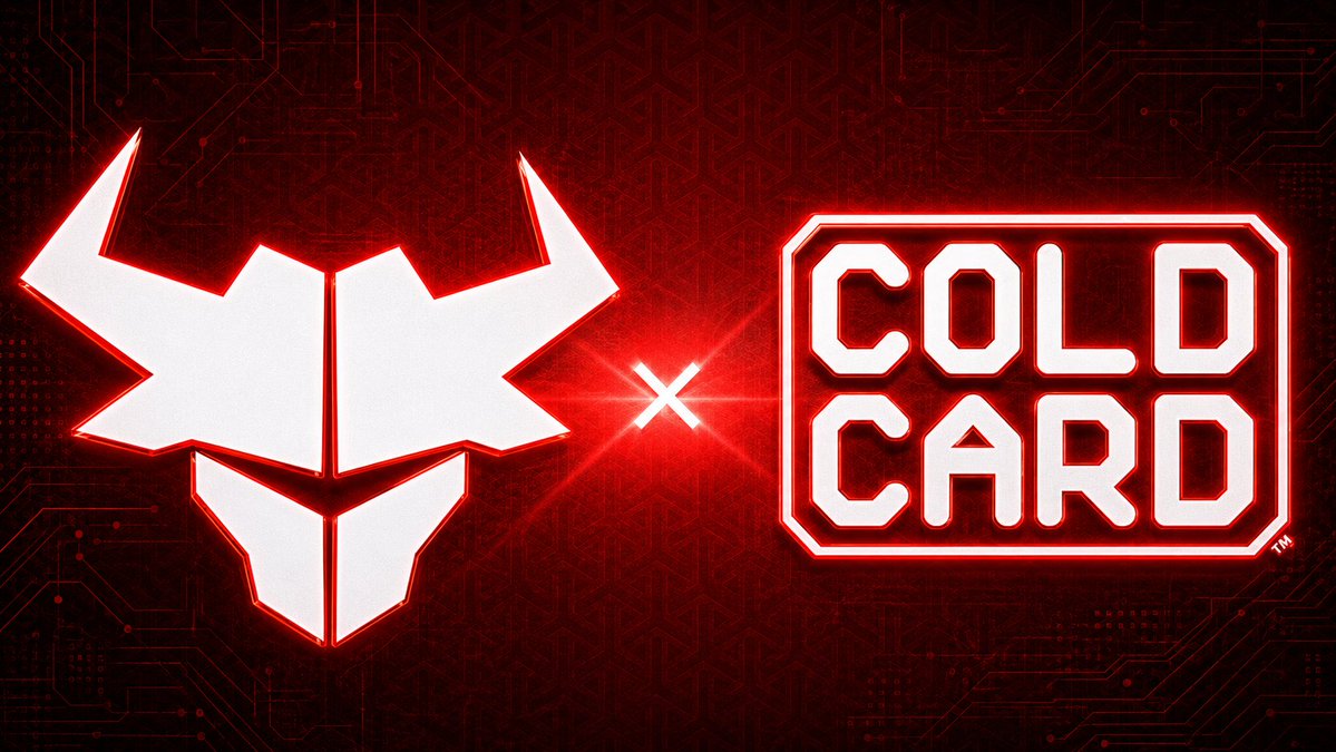 A promotional graphic featuring a white robotic bull logo next to the 'COLO CARD' logo on a red circuit board background.