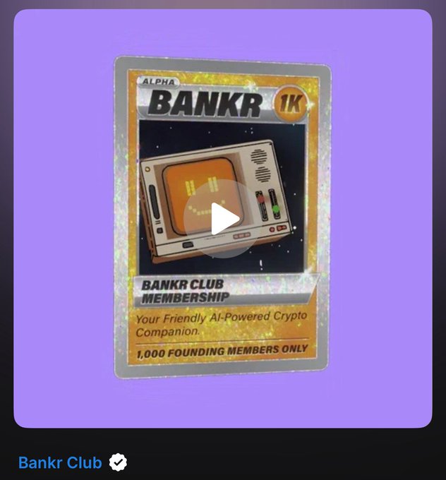 The image features a poster for an Alpha Bankr Club, which is a cryptocurrency club that focuses on Bitcoin. The poster includes a cartoon depiction of a TV set with a smiley face on top, symbolizing the club's friendly atmosphere. The poster also provides information about the club and its members, stating that it has been founded by 1,000 people who are interested in Bitcoin.
