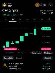 A $4,000 trade for $360 profit on Binance Coin (BNB).