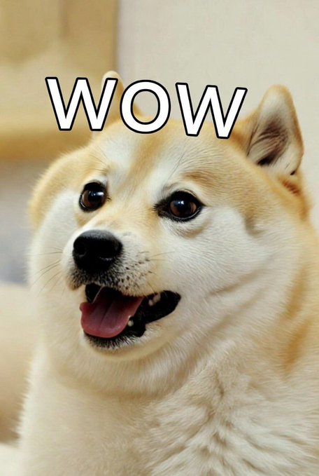 urn of gold and white color with the word "WOW" written on it, accompanied by a dog's head photo.