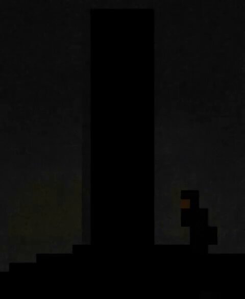 The image features a tall, dark tower or building with a person standing at its base. The person appears to be looking up towards the sky, possibly admiring the architecture of the structure. The caption for the image reads "✧ 2026: A Meme Odyssey ✧ by @kollector_og SOLD↴ to @streetcatprrr for 0.2 ETH ($341.62) $RARE".