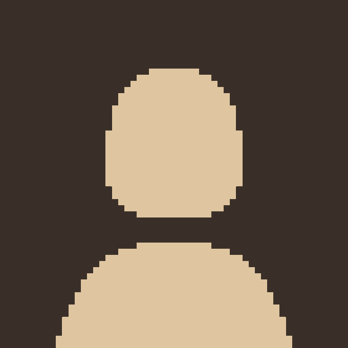 A default gray user profile avatar silhouette on a dark background.