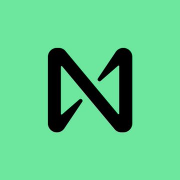 A stylized black "N" logo for NEAR Protocol displayed on a mint green background, visually branding the post's claim about $NEAR's significant 73.9% revenue growth over 30 days.