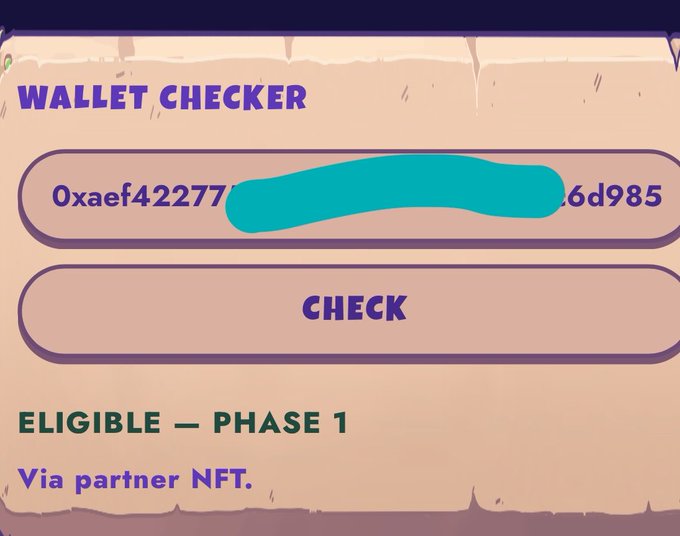 A "WALLET CHECKER" interface shows a partially redacted address beginning with "0xaef42277...6d985" with a status of "ELIGIBLE — PHASE 1, Via partner NFT," confirming the poster's claim that their @FrenchiesFirst GTD pass grants them Phase 1 mint eligibility for @unvault.