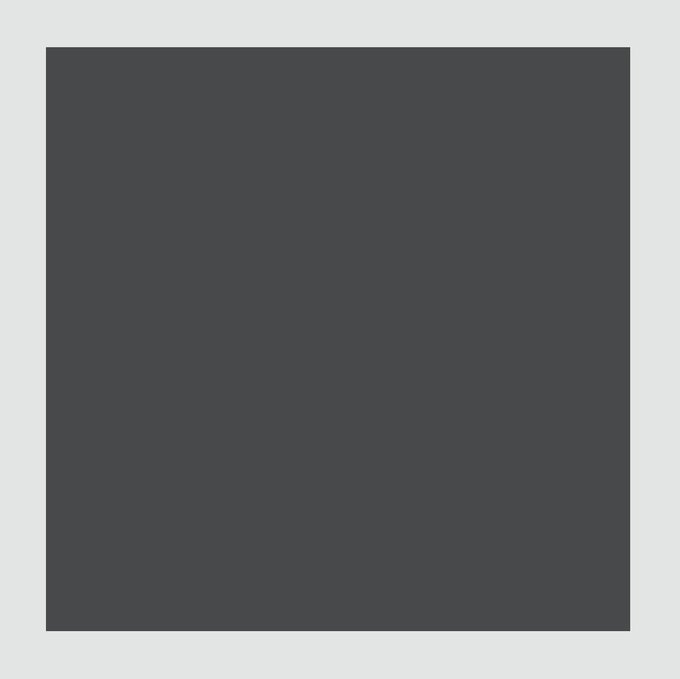 A solid dark gray square fills the frame, representing the minimalist #8553 "Black Square Normie" artwork created via Normies Programmable Canvas. The plain, unadorned block of color embodies the conceptual, stripped-down aesthetic of the piece.