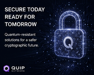 The image features a large, blue lock with a silver keyhole at its center. Below the lock, there's text that reads "Infrastructure projects usually look unnecessary until suddenly everyone needs them Post quantum security feels exactly like that to me The advantage @quipnetwork has may simply be that it started building before the urgency became obvious". This message suggests that the image is related to a discussion about the importance of infrastructure and how it can sometimes seem unnecessary or unappealing at first, but becomes crucial later on.

The lock and key symbolize security and protection, which are essential aspects of any infrastructure project. The text emphasizes the need for secure systems in today's rapidly changing technological landscape, drawing attention to the significance of investing in robust security measures from the beginning rather than waiting until an urgent situation arises.