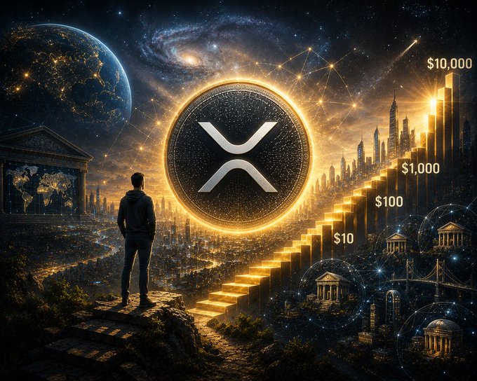 In this vibrant and colorful image depicting a futuristic cityscape with tall buildings reaching up into space, there's a central figure standing against an abstract backdrop of stars and planets. The central figure appears to be holding a coin that says "XRP" on it, symbolizing its purpose or function in the digital currency market. Surrounding this central figure are a variety of other elements typical of a cityscape, including a bridge spanning over a river below the buildings.

The post's caption reads: "I am an XRP buyer and believe in its potential. However, I consider a reasonable price range to be around $8-10 per coin." The image is quite abstract with numerous stars scattered throughout it, creating an immersive visual experience that may represent the interconnected nature of digital currencies like XRP across different markets and industries.

The caption asks: "Why do some people so strongly believe it can reach ?" This question could be a starting point for understanding the various factors influencing the price range of digital assets, such as demand, supply, regulation, or even technological advancements in the industry. The answer to this question would depend on several factors and opinions that differ from person to person based on their experiences and perspectives.
