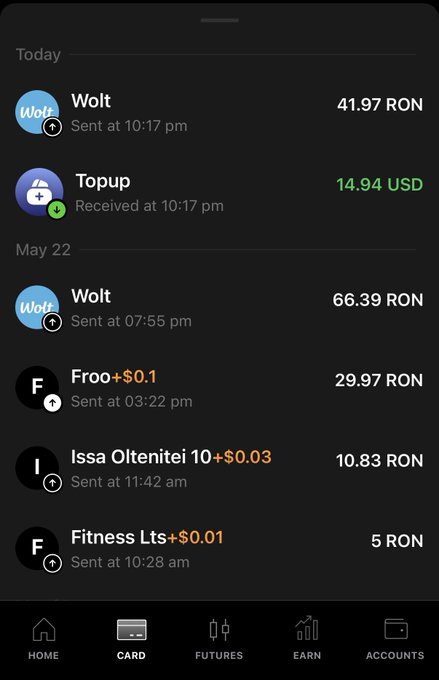 iphone screen displays a list of transactions, including sent messages and received amounts, with a green "received" status for each message.