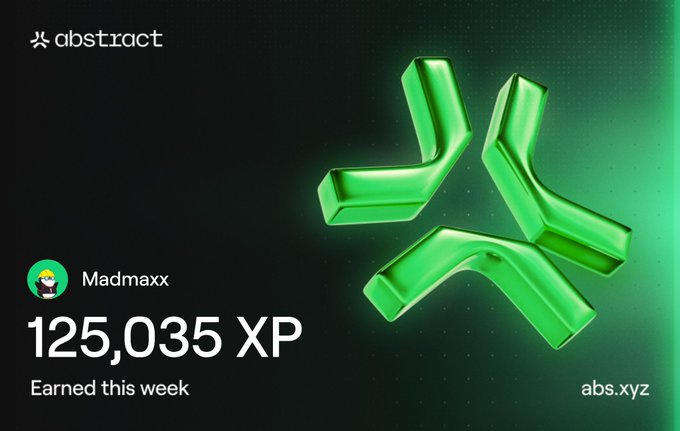 The image features an abstract advertisement with a green triangle, which appears to be a logo or symbol related to the Abstract Chain cryptocurrency. The text in the image reads "The best you can do during such a market is to double down on the @AbstractChain". This suggests that the viewer should focus on investing and supporting the Abstract Chain cryptocurrency, as it has been described as an exciting opportunity for investors.