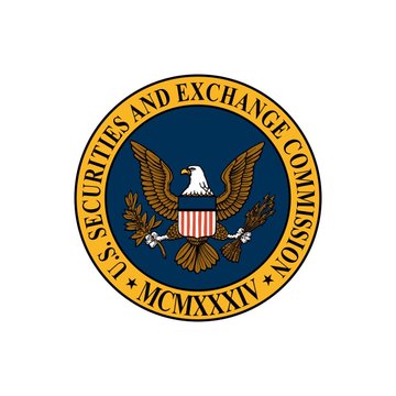 The image shows the official seal of the U.S. Securities and Exchange Commission (SEC), featuring an eagle, shield, and olive branch encircled by the agency's name and the Roman numerals "MCMXXXIV" (1934). The seal represents the SEC's role in the upcoming "Project Crypto" initiative, where the agency, along with the CFTC, is preparing a joint regulatory framework to define crypto assets, staking, stablecoins, and custody rules if the Clarity Act fails to pass.
