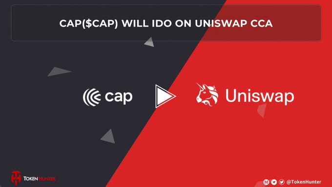 The image features a promotional video for Cap(CAP) and Uniswap, both of which are companies involved in the world of cryptocurrency and blockchain technology. The video highlights that Cap will be launching its IDO (Initial Coin Offering) on Uniswap CCA, indicating an upcoming collaboration between these two entities. This partnership could potentially lead to a big move in the DeFi (Decentralized Finance) space, as they leverage each other's strengths and expertise to create a seamless trading experience for users. The video also mentions that this is part of a bigger strategy by Cap(CAP), which aims to expand its reach into the decentralized finance market.