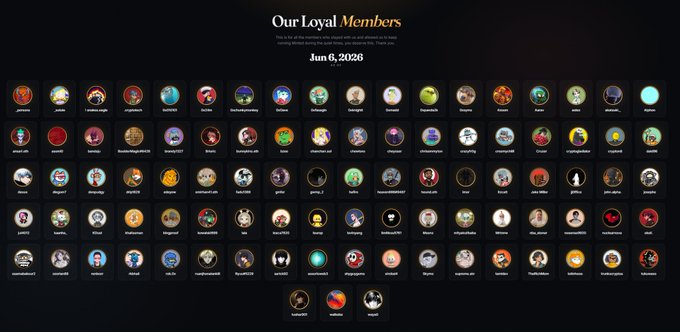 The image features a large spreadsheet with various icons representing different members or groups within an online community. The icons are arranged in rows and columns, creating a grid-like pattern that allows for easy comparison of the different groups. The text at the bottom of the image reads "I am very happy to announce that I was selected as one of the loyal @MintedNFTs members". This indicates that the person who created this spreadsheet is likely a member of MintedNFT, and they have been recognized for their dedication and commitment to the community.