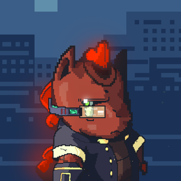 The image features a cartoon cat wearing glasses, a hat with a red band, and a jacket that appears to be made of metal or plastic. The cat has a serious expression as if it's contemplating something. In the background, there are buildings, suggesting an urban setting for this scene. The caption below the image reads: "Giveaway !" followed by the number 10 GTD, which is likely a code for entering a contest to win a pair of glasses or a similar item from @PlasmoraaNFTs.