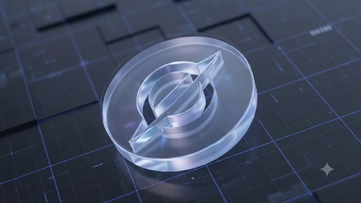 The image features a clear glass object, possibly a trophy or award, placed on a black background with blue lines. The object appears to be made of plastic and has a circular shape. It seems to be a symbol or logo associated with an event or competition, as indicated by the caption "Let's learn about the EVEDEX exchange Most exchanges force users to choose between speed and self custody". This suggests that the image is related to a specific event or gathering where participants are required to make choices based on certain criteria.