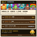 A blurred mobile app interface or webpage showing pixel art characters with text including "BONUS 400 LIVE 200M".