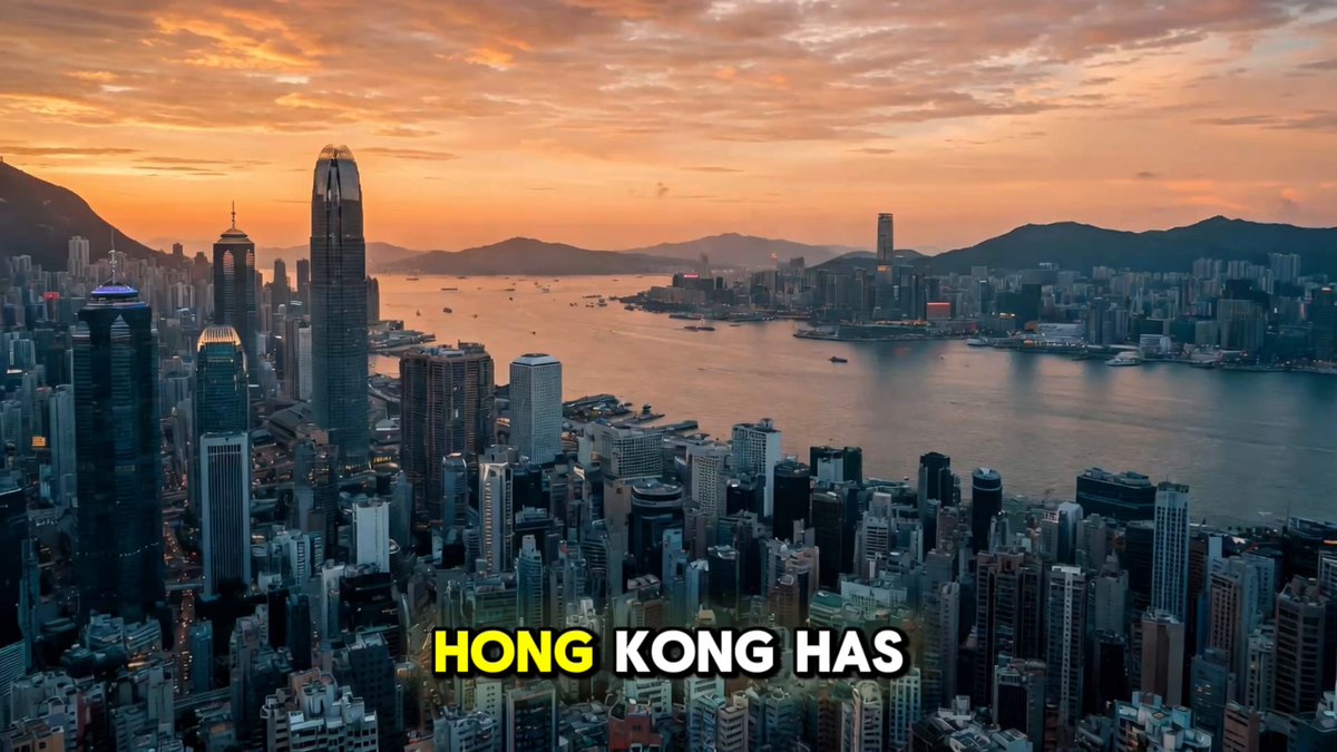 The image features a cityscape with a large body of water, surrounded by tall buildings that create an urban skyline. The sky above has a beautiful sunset, adding a warm glow to the scene. In the foreground, there are words written in yellow text that read "HONG KONG BACKS XRP Hong Kong's Institute for Monetary Research officially recognized Ripple and XRP for enabling cheaper and more efficient cross border payments". This suggests that the image is related to the cryptocurrency market or the concept of using Ripple and XRP for international transactions.