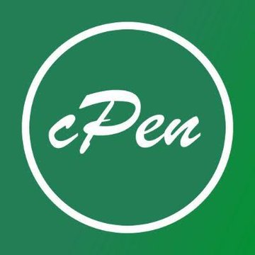 The image displays the cPen logo, featuring white script lettering inside a white circular border on a green background, representing the CPEN cryptocurrency token whose holders are seeking urgent assistance from BitMart Exchange regarding suspended trading services.