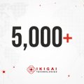A promotional image displaying '5,000+' with the IKIIGAI Innovations logo at the bottom on a light background.