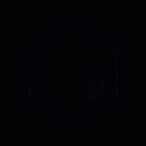The image features a black hexagon with a white border, which appears to be floating or hovering in the air against a dark background. The hexagon has a small hole at its center, adding an interesting detail to the overall composition. The image is accompanied by a caption that reads "Happy 7th Anniversary to Chainlink". This suggests that the image might be related to a celebration of some sort, possibly for the company or organization behind Chainlink.