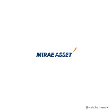 The Mirae Asset logo in blue text with an orange accent mark on a white background, watermarked '@watchmewsx'.