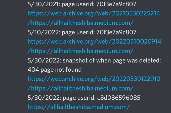 The image shows a list of web pages, including one that says " Shib.io" at the top. The text appears to be in a foreign language or written in an unusual style. The website being referred to is called " Shib.io". It seems like the image is related to a post about the removal of the website from a social media platform. The post discusses how the website was removed and why it has been taken down, which could be due to copyright issues or other reasons.