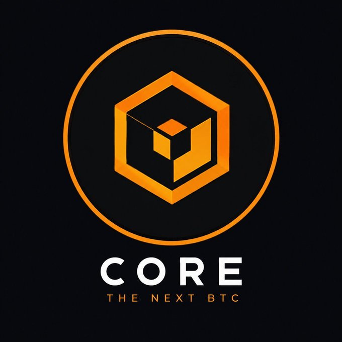 A black and orange logo featuring a hexagonal design with the text 'CORE' and 'THE NEXT BTC' underneath.