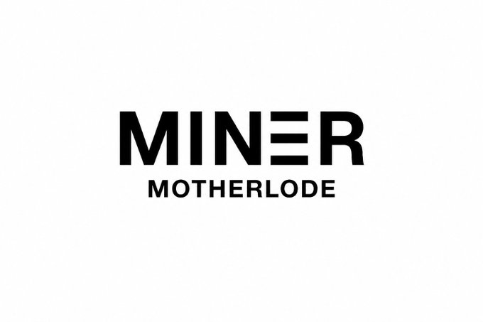 A logo on a white background displaying the text "MINΞR" above "MOTHERLODE" in bold black letters.