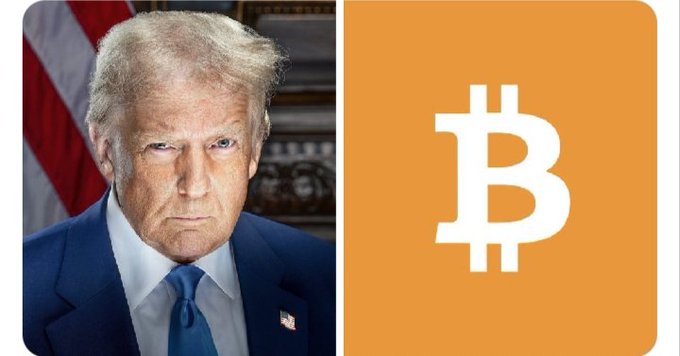 The image features a square that includes an American president wearing a suit and tie next to a Bitcoin symbol. The caption reads "BREAKING: Texas is doubling down on Bitcoin. The Texas Strategic Bitcoin Reserve is expanding as state officials move forward with new acquisitions, custody infrastructure, and long-term BTC management plans." This suggests that the image is promoting or highlighting the importance of Bitcoin in Texas' economy and strategy.