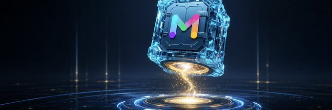 The image features a blue cube with the letter "M" on top, floating in mid-air against a dark background. The caption below the image reads, "Good projects usually leave me with answers. @MarsChainCS left me with a question. Most blockchains reward the people who get there first. MarsChain seems to be asking: What if the biggest rewards should go to the people who stay active? #MarsChain".