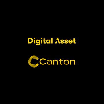 The image features a black background with yellow text that reads "Digital Asset" followed by "Canton". Below this, there's another line of yellow text that says "Despite countless XRP killers from JPM Coin to the SEC lawsuit, $XRP has outperformed them all and continues proving its resilience." The main focus is on the comparison between digital assets and cryptocurrency.