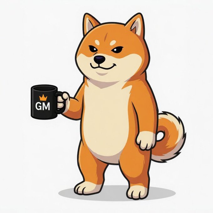 This cartoon depicts a Shiba Inu dog holding a coffee cup with "GMAJZDSZH" written on it, which appears to be related to a coin called "solana". The post shows traders panicking due to GMAJZDSZh circulating in the market. PumpFun is also involved, possibly purchasing the coin.