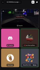 The image shows a "Worldwide Lounge" page on what appears to be the VeVe app, featuring a navigation interface with sections for NFTs, Crypto Bananza, Nux Tubs, and World of Wnks. The post celebrates the continued activity of the VeveVerse platform, with the app interface displaying its various digital collectible categories, suggesting the platform remains active and operational.