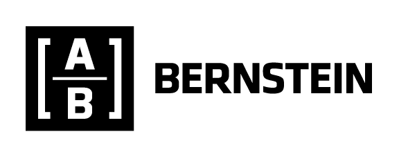 The image displays the Bernstein logo, featuring a black square containing the letters "A" and "B" separated by a line, alongside the company name "BERNSTEIN" in bold black text. This represents Bernstein, the research firm referenced in the accompanying post discussing their analysis of prediction market probabilities for the CLARITY Act ahead of a key vote.