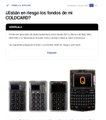 The image displays an article in Spanish titled "¿Están en riesgo tus fondos de #Bitcoin?" featuring three black Coldcard hardware wallet devices.

The article addresses concerns about Bitcoin security, complementing the post's message urging users to verify if their bitcoin is at risk and visit coldcard.semillabitcoin.com for a protective tool.