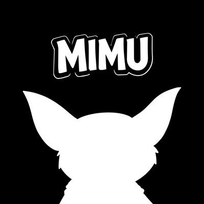 The image shows the text "MIMU" above a white silhouette of a creature's head with large ears. This logo represents the "MIMU" community mentioned in the post.