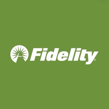 The image shows the Fidelity logo in white against a green background, featuring the company's distinctive "A" emblem and bold wordmark. This logo relates to the post about Fidelity clients selling $43.6 million worth of Bitcoin ($BTC), representing the financial institution behind the notable cryptocurrency sell-off.