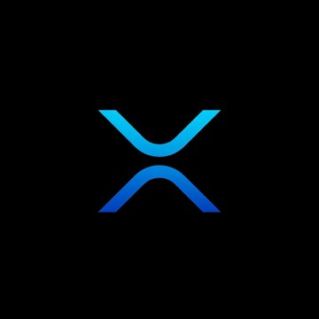The image shows the XRP logo (a stylized blue "X" symbol) on a black background, representing the cryptocurrency that was highlighted in the post as bucking the broader market downtrend with $22.99M in net ETF inflows while BTC, ETH, and SOL all saw significant outflows.
