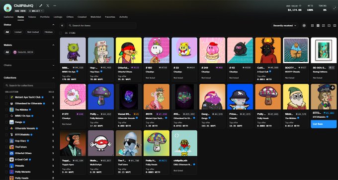 A screenshot of the CrypToPHO NFT marketplace on BNB Chain showing various mushroom and character-themed NFT collections with listed prices.