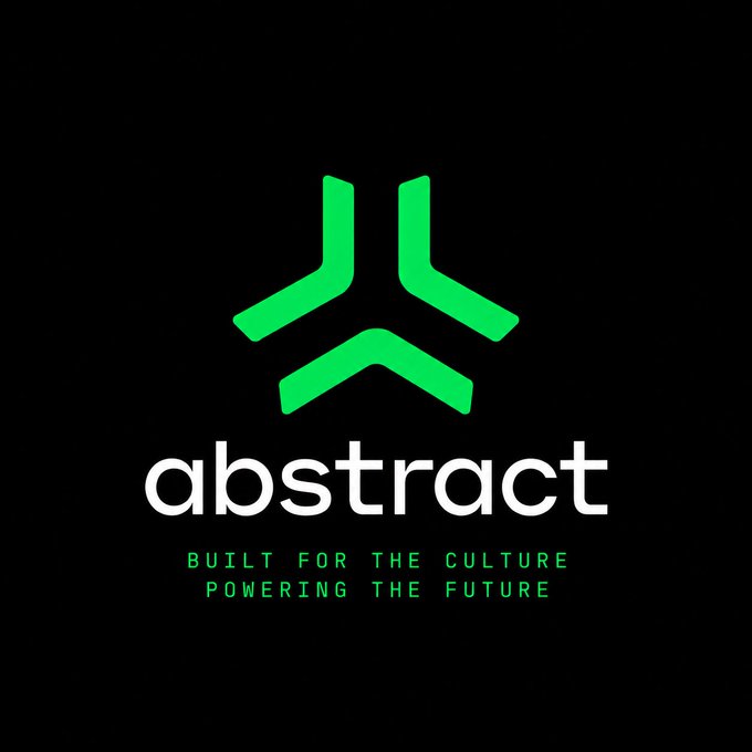 A logo for 'abstract' featuring a stylized green geometric design on a black background, accompanied by the tagline 'BUILD FOR THE CULTURE, POWERING THE FUTURE.'